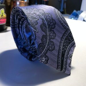 The Tie Bar Purple Paisley Tie
